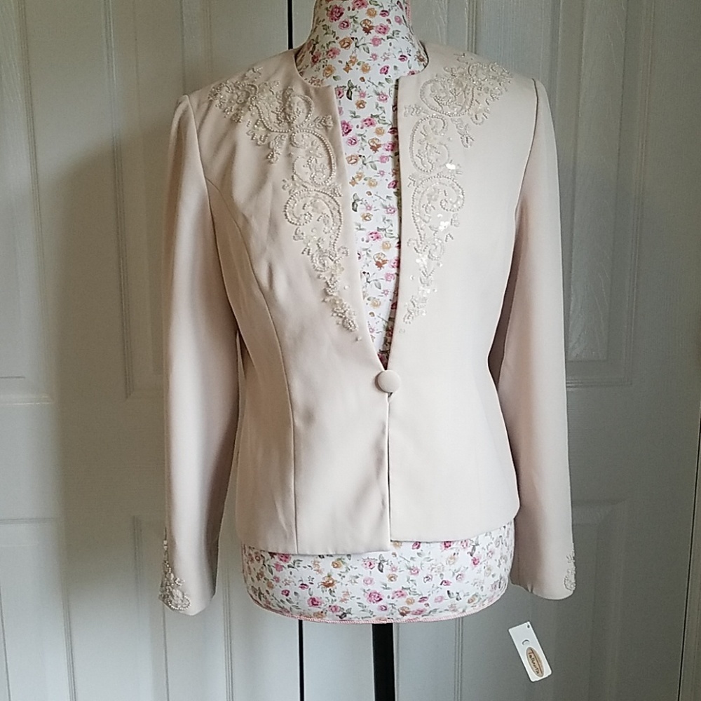 Talbots women´s Bead blazer, Dinner Jacket / Coat, 1 Button Sz 6